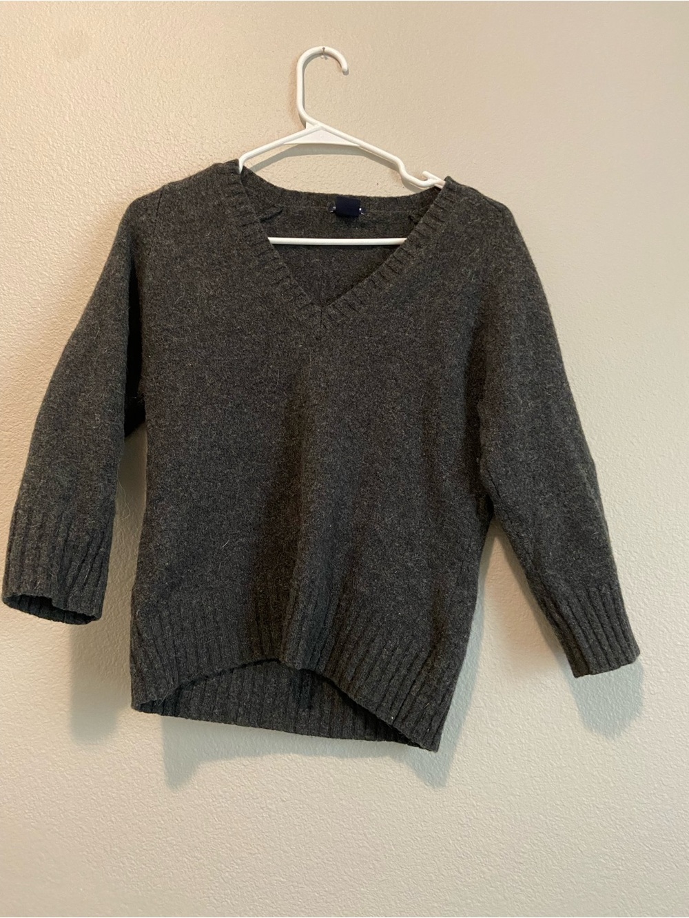 GAP Charcoal V-Neck Knit Sweater